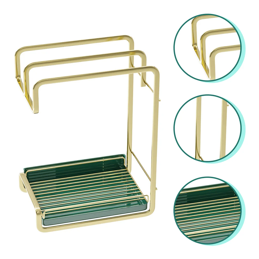 

Storage Rack Kitchen Drain Stand Storage Rack Duster Cloth Rack Kitchen Accessory for Home Desktop Hotel Kitchen