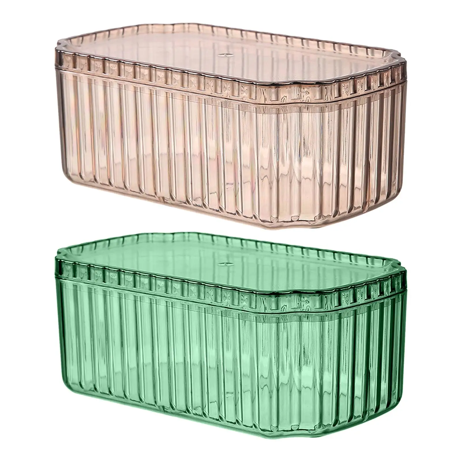 

Transparent Jewelry Storage Box Cosmetic Jewelry Casket Bangle Girls Light Luxury Jewellery Case for Wedding Table Decorations