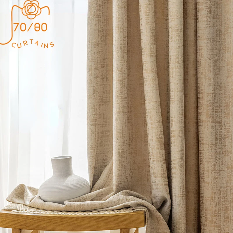 

Gold Bronzing Velvet Jacquard Curtains for Living Room Bedroom Dining Room Partition Curtain Finished Villa High-end