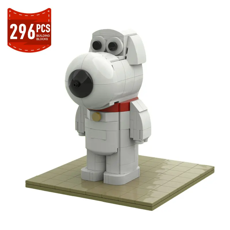 

Moc Animals Dog Brian Griffin Anime Family Guyed Action Figures Building Blocks Set Brickheadz Bricks Toys for Children Kid Gift