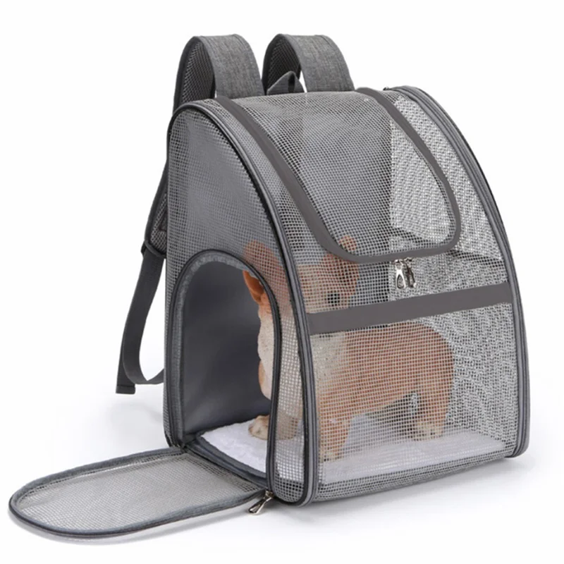 

Рюкзак-переноска для домашних животных, Воздухопроницаемый дорожный уличный ранец на плечо для кошек и маленьких собак, товары для домашних животных