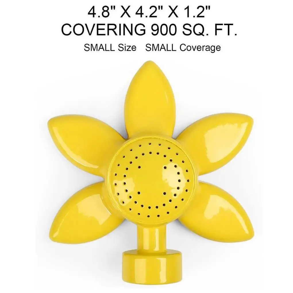 

Spot Sprinkler Metal Structure 360 Degree Flower Design Free Rotation Watering Device Handy Installation Lawn Sprayer