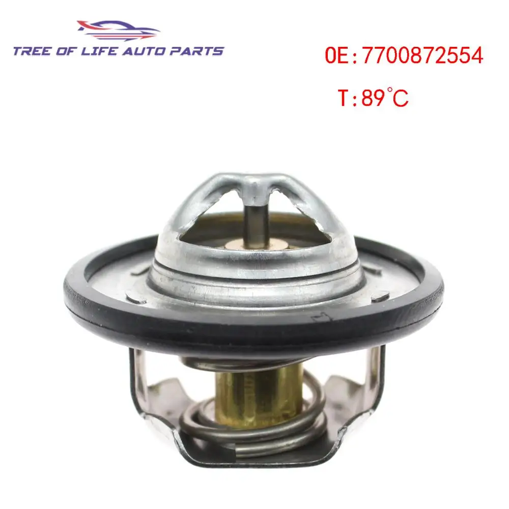 

7700872554 Engine Coolant Thermostat 89c For Renault Megane Clio Kangoo Laguna Scenic 1.4 1.6 16V 7700272554 7700872635 4408334