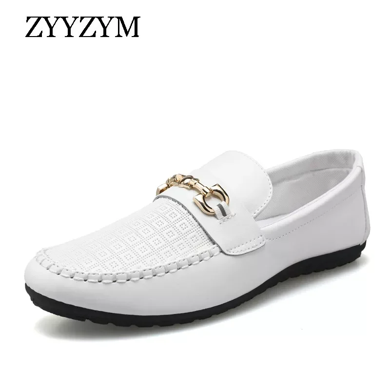 

Новинка весна-осень 2022, мужская повседневная обувь, кожаные трендовые универсальные простые лоферы на мягкой подошве # D09