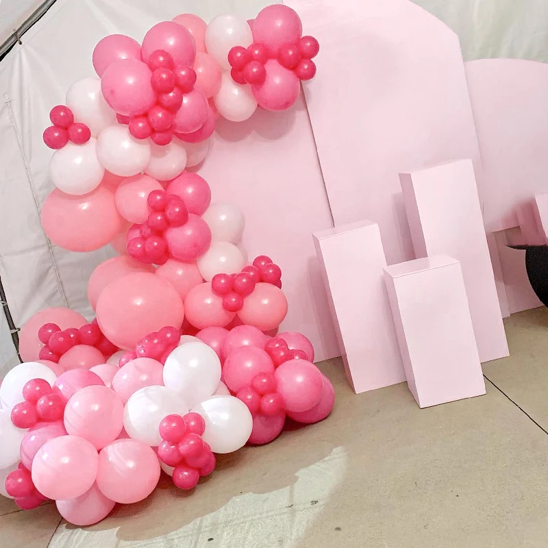 

Rose Red Pink Latex Balloons Kits Wedding Happy Birthday Party Ballons Garland Arch Gender Reveal Baby Shower Globos Decoration