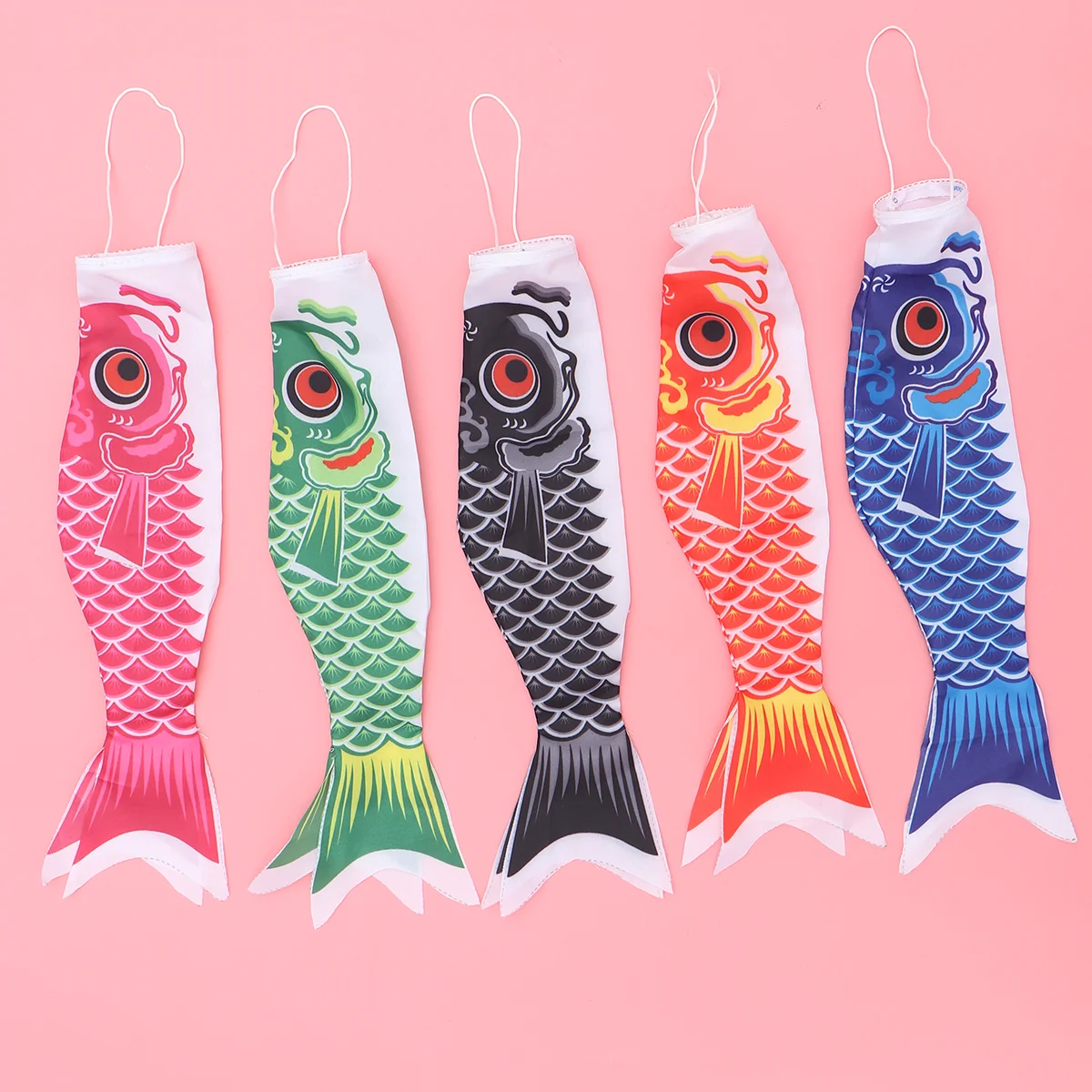 

5pcs Japanese Carp Windsock Streamer Garden Windsock Japan Flag Izakaya Room Japanese Sushi Bar Koinobori Hanging Decoration