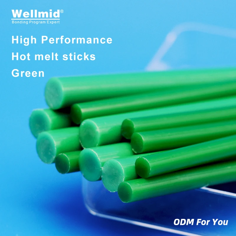 Клей ЭВА для самостоятельного изготовления игрушек, зеленая термоклеевая палочка для рисования или стереоскопического рисунка, 7 мм × 150 мм, 11 × 150 мм