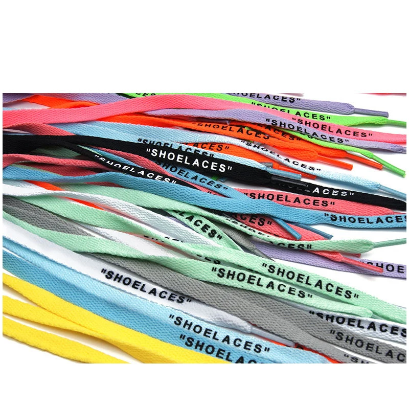 

1pair Shoe laces Casual 12 Colors Printed Flat Shoelace Flat Shoelace Positioning Print Shoelaces Flat Polyester 120 cm 1-YM088