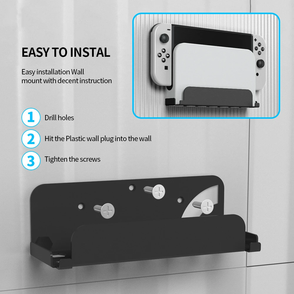 

Wall Stand Holder Protective for Switch Console for Switch Dock Bracket Support for Switch OLED TV Dock Accessories