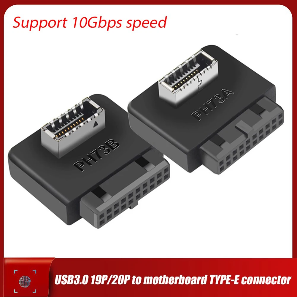 

Коннектор PH73A/PH73B USB 3,0 к USB 3.1 Type C и адаптер с 20-контактным на 19-контактный конвертер USB3.0 19 P 20 P на Type-E90 градусов