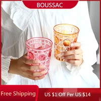 water glass whiskey glass simple creative crystal engraved european style wine glass household mug furniture drinking utensils