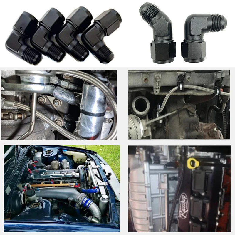 Фитинги для масляного топлива Анодированный алюминиевый адаптер топливного