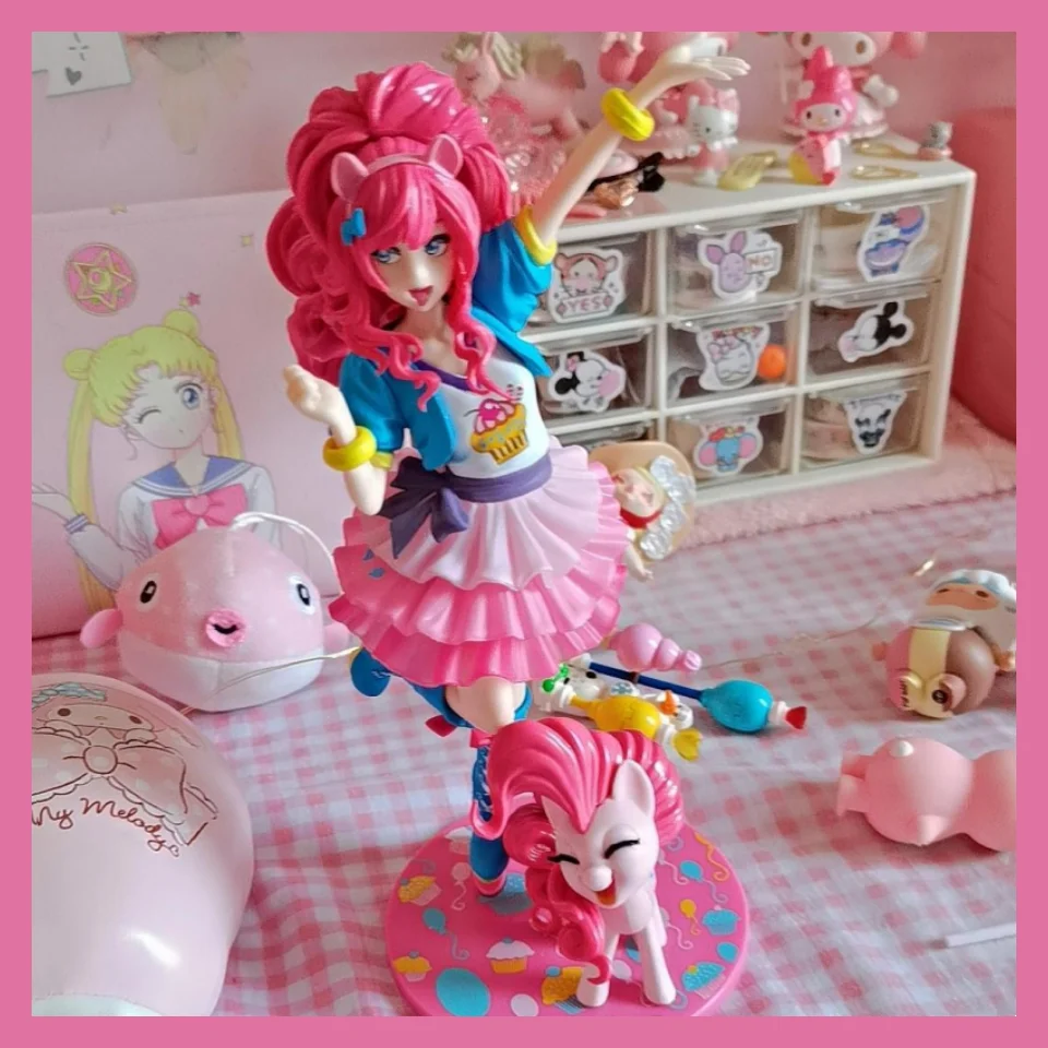 

NEW Game My Little Pony Bishoujo Pinkie Pie 22CM Action Figure PVC Toy Doll Desktop Collection Model for Children Toys Gift