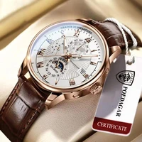 swiss brand poedagar men watch top luxury fashion waterproof luminous date clock sport watches mens business quartz wristwatch