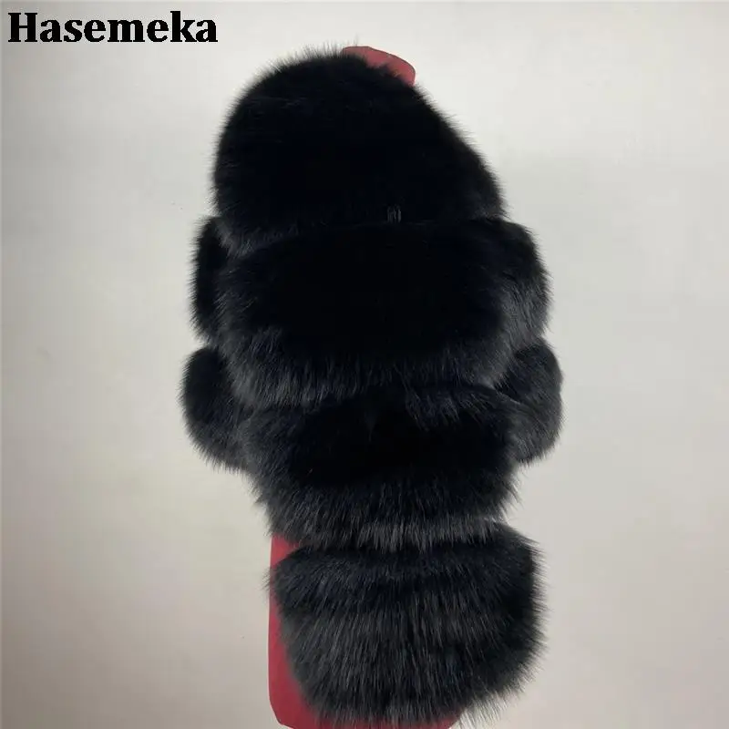 Fashion Winter Real Fox Fur Short Coat New Black Natural Fox Fur Jackets For Women Warm Thicken Luxury Slim Real Fur Outerwear