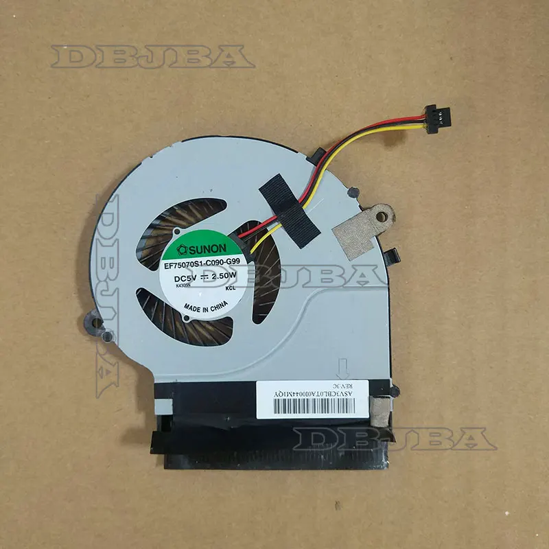 Вентилятор охлаждения ЦП для Toshiba Satellite L50-B L55-B L50D-B L55T-B DFS541105FC0T FFD6 L55-B5267 5V 2,5 W 3pin fan