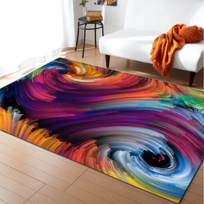 

Абстрактный вихревой ковер для гостиной прикроватный коврик для дивана журнального столика скандинавский коврик для спальни домашний нес...