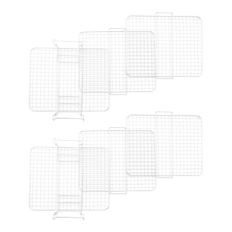 

2X Air Fryer Rack for Ninja FoodiAG300AG400 Air Fryer, Multi-Layer Food Dehydrator Rack Toast Rack Grill Accessories
