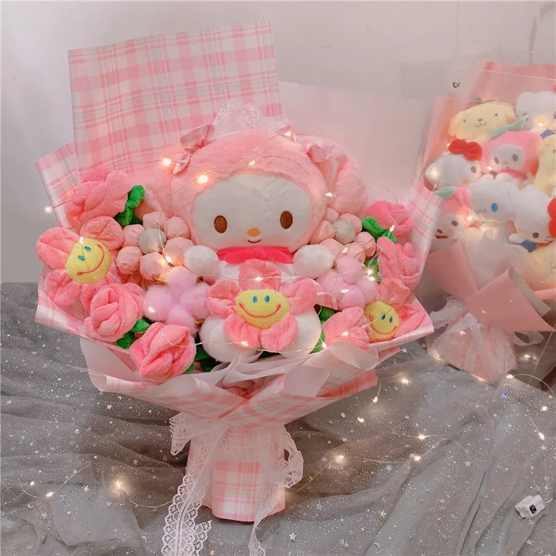Аниме Sanrio Hello Kitty Kuromi мой мелодия Коричный Свадебный фотобукет подарок на день
