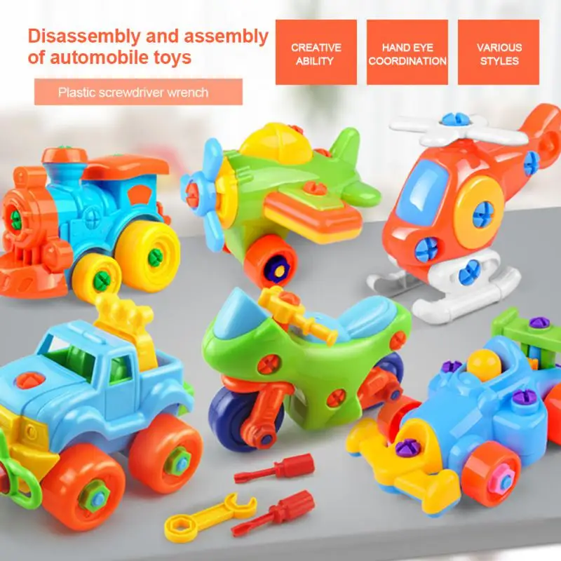 

Take Apart Toys Set Airplane Train Racing Car Toy For Kids Learning Educational Construction Tool Toys For Boys Girls