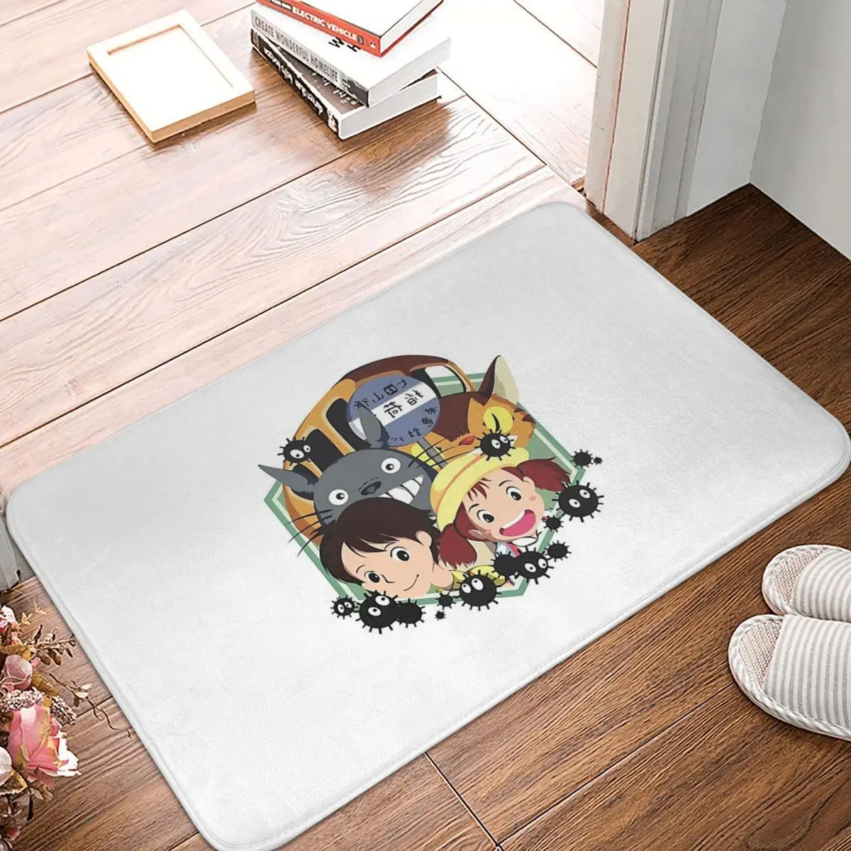 

My Neighbor Totoro Anime Bedroom Mat Funny Kid Cartoon Logo Smile Doormat Kitchen Carpet Outdoor Rug Home Decor