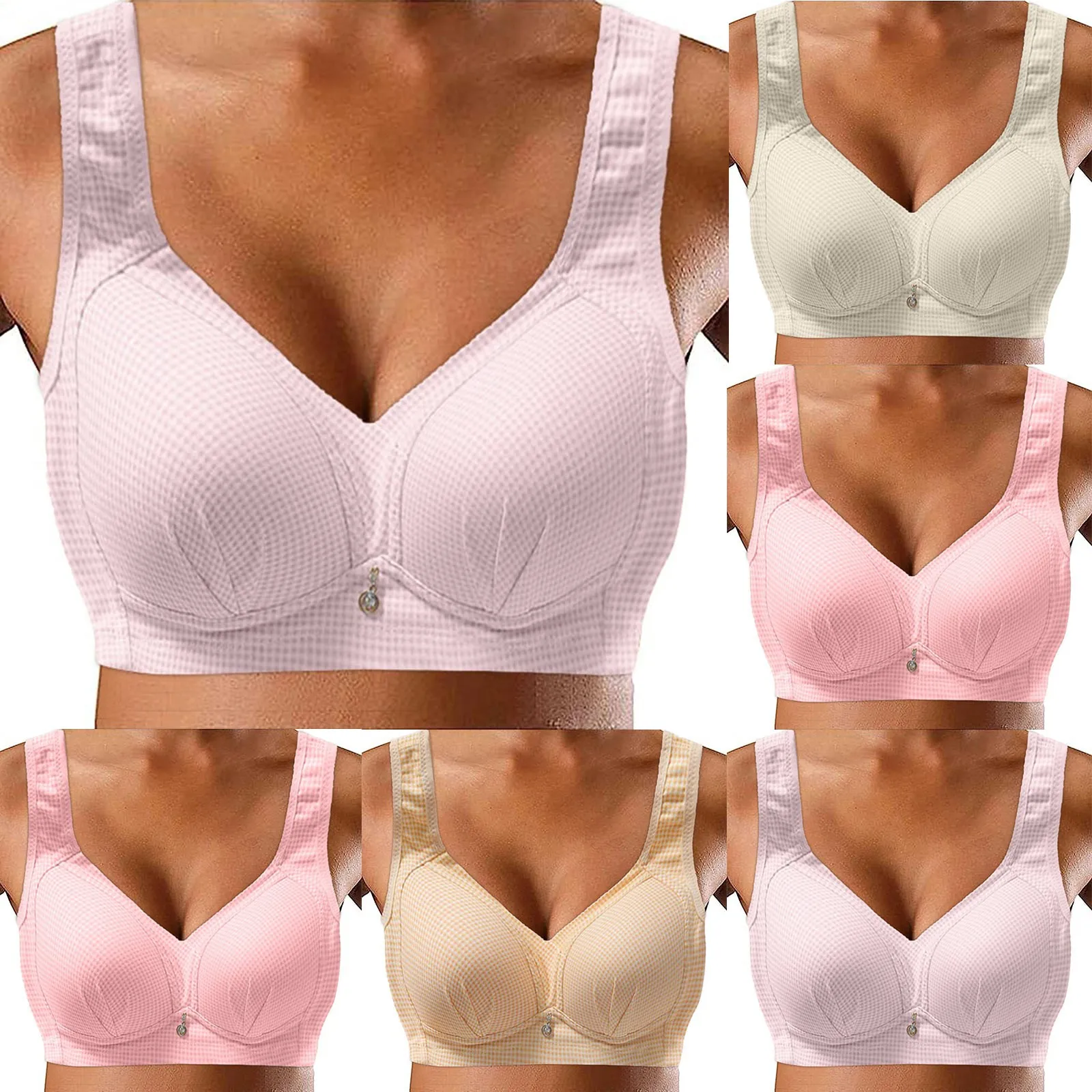 

Хлопковое нижнее белье большого размера, женское тонкое нижнее белье с большой грудью, маленькое, без стального кольца, не сочетает между собой, красивый спортивный бюстгальтер с поддержкой