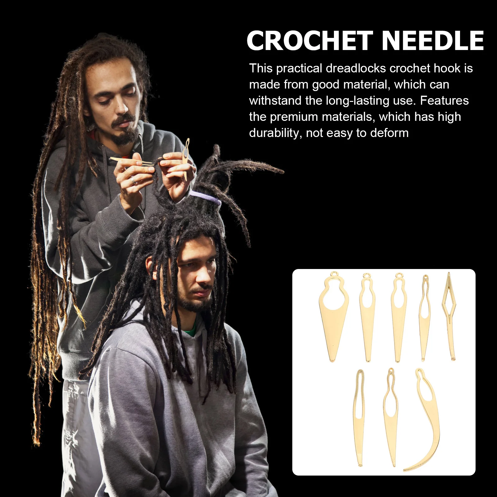 8 шт. основная коса крючок для волос аксессуары игла подачи из нержавеющей стали