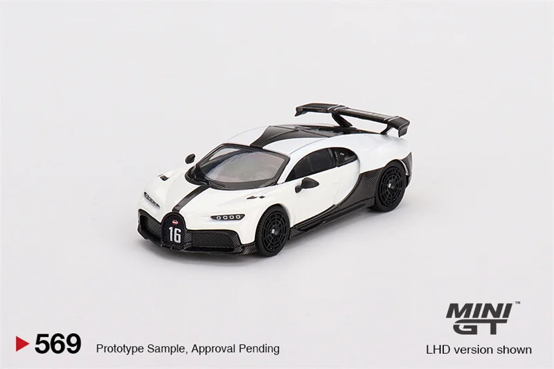 

Мини GT 1:64 Bugatti Chiron Pur Спортивная белая литая модель автомобиля