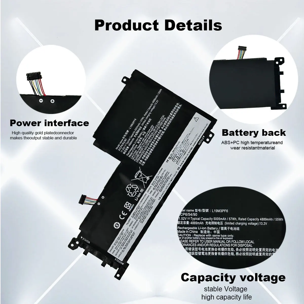 DXT Новый аккумулятор для ноутбука L19C3PF6 L19D3PF3 L19C3PF4 L19M3PF6 L19L4PF1 Lenovo Ideapad 5-15IIL05 81YK 5-15ARE05