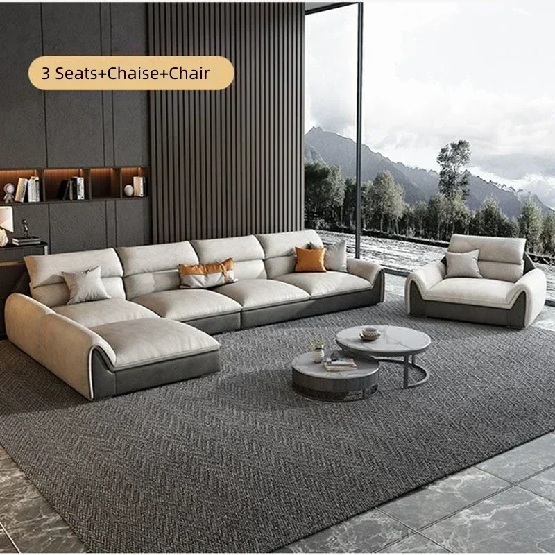 Итальянский современный минималистичный диван U-образный латексный секционный