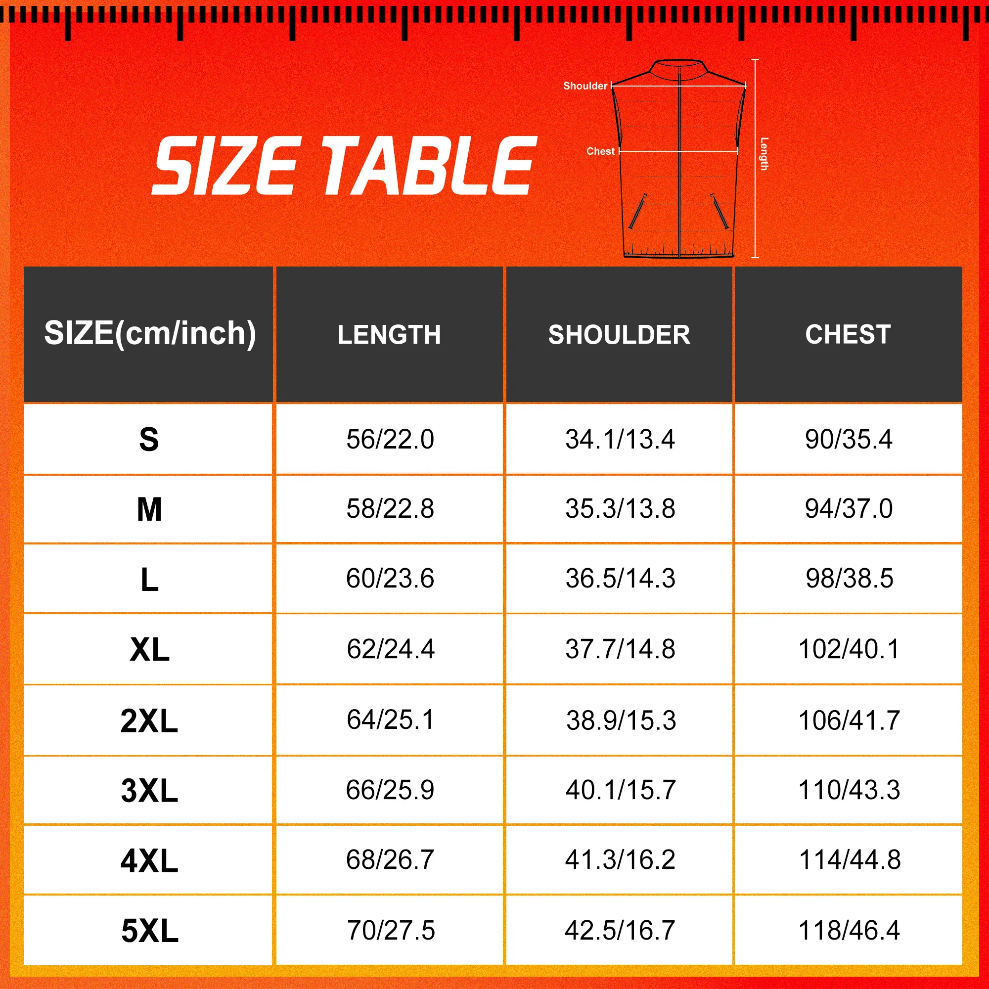 Жилет с подогревом TODWARM 45. ℃ Зимний мотоциклетный жилет USB-куртка электрическим