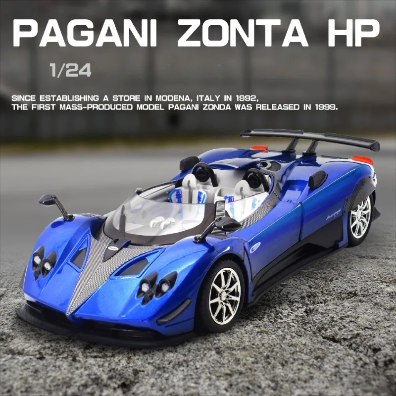 Симуляция 1:24 Pagani Zonda HP Barchetta Supercar модель автомобиля из сплава звук и свет детская