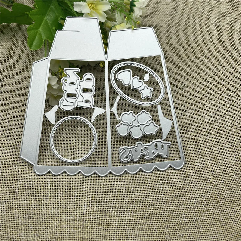 

New Beautiful Popcorn box Metal Cutting Dies Stencils For DIY Scrapbooking Decorative Embossing Handcraft Template