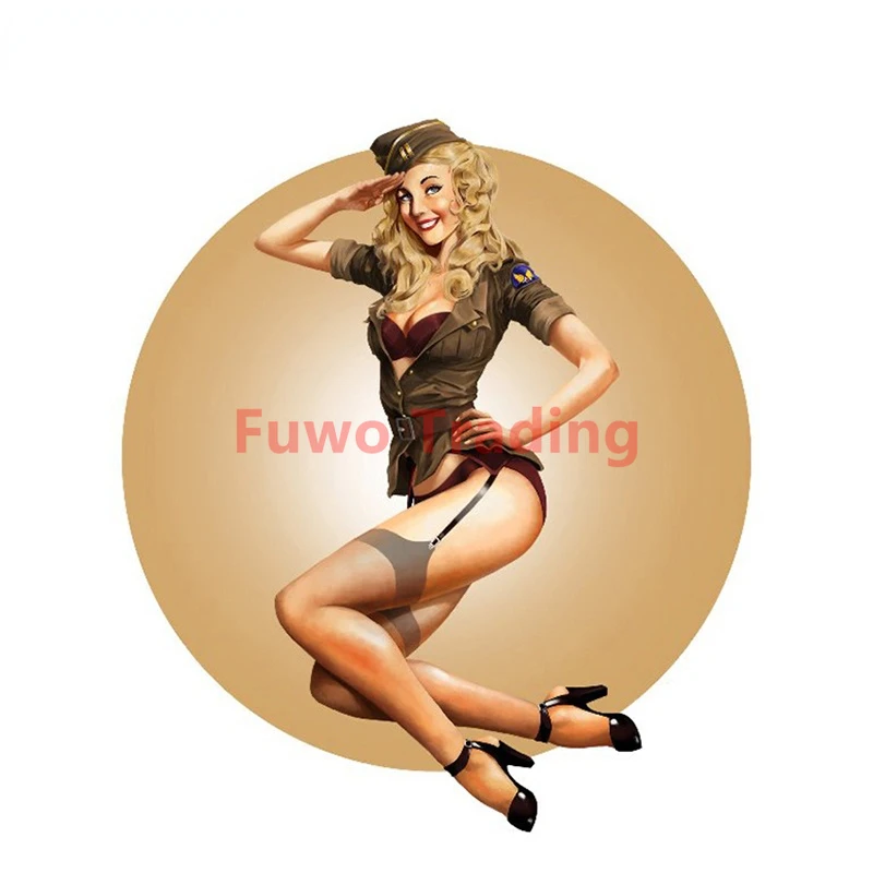 

Fuwo Trading Personality Pinup Girl Decal Car Styling Sticker Cover Scratches Anti-UV Waterproof Bumper Window Sexy Car Stickers