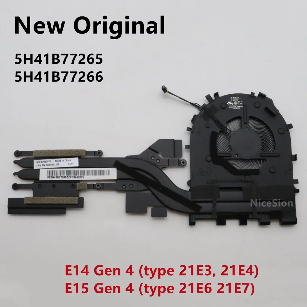Новый оригинальный охлаждающий вентилятор для ноутбука Lenovo ThinkPad E15 Gen4 E14 радиатор
