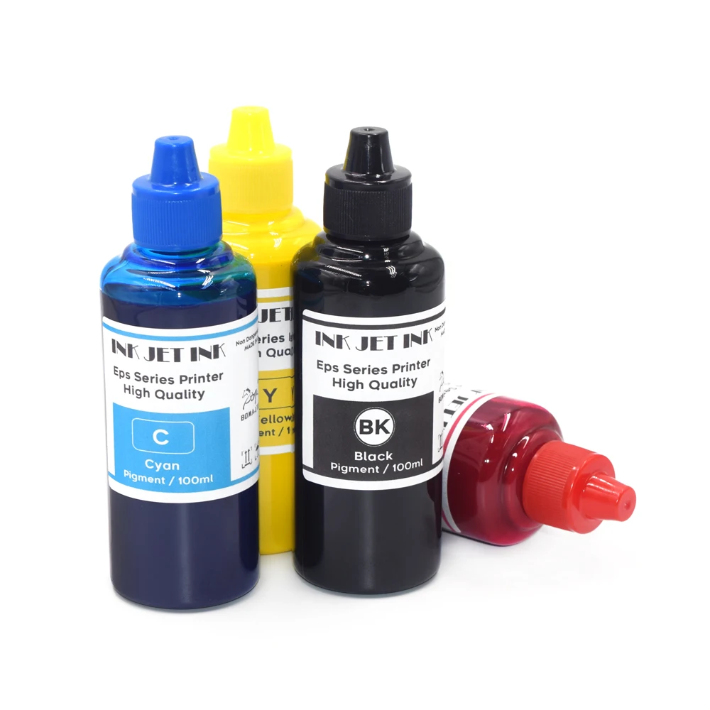 Пигментные чернила 4*100 мл для принтера Epson IC84 ICBK84 ICC84 ICM84 ICY84