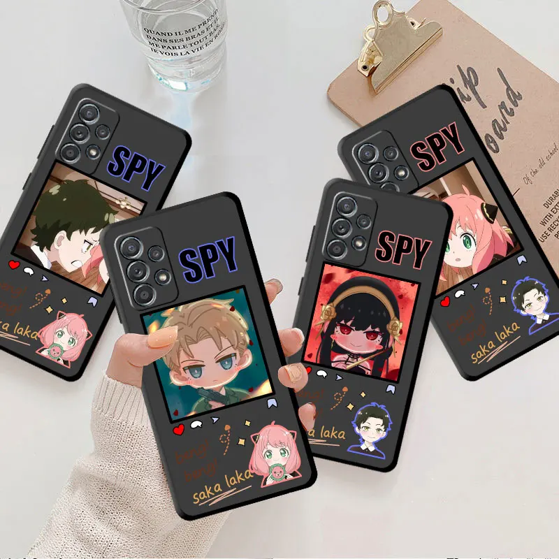 

Case For Samsung Galaxy A50s A10 A03 Core A04 A70 A02s A50 A60 A10s M52 A02s M13 Silicone Bumper Cover Anya Forger and Damian