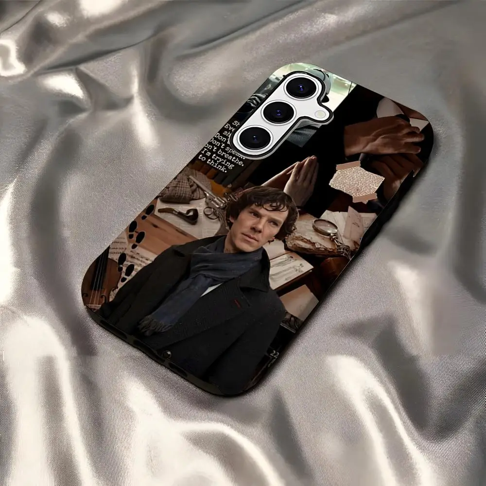 Чехол для телефона Movie S-Sherlocks для Samsung S25 Ultra S21 S22 S23 FE S24 Plus A56 A36 A16, глянцевый чехол 2 в 1 (art.: 3920cf73e665f) - 3920cf73e665f