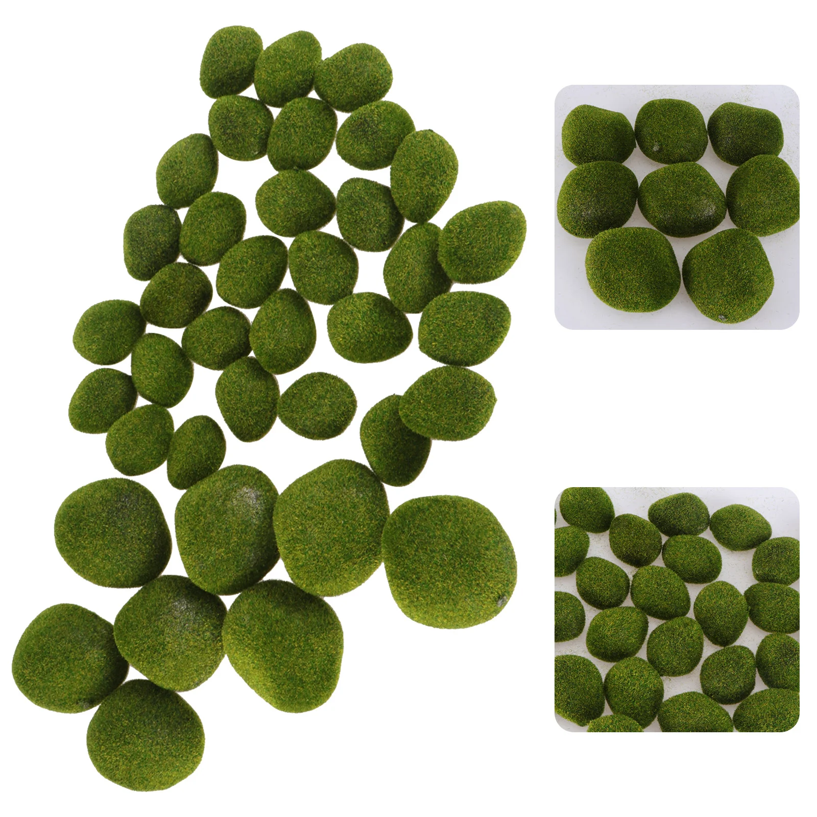 

Decor Fake Landscapingsimulationfaux Green Artificial Decorative Mossy Stones Scene Miniatures Garden Aquarium Preserved Home