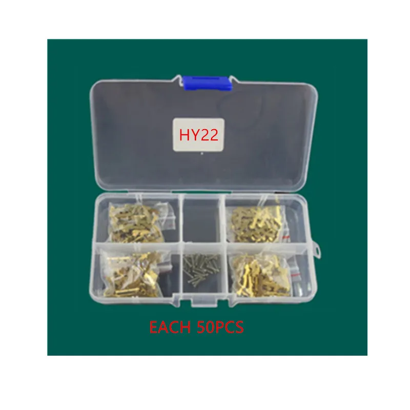 

200pcs/lot HY22 Car Lock wafer Reed Plate For HYUNDAI/IX30/35/S8/K5/Verna/New Sportage Brass Material Repair Kits 10pcs+ Spring