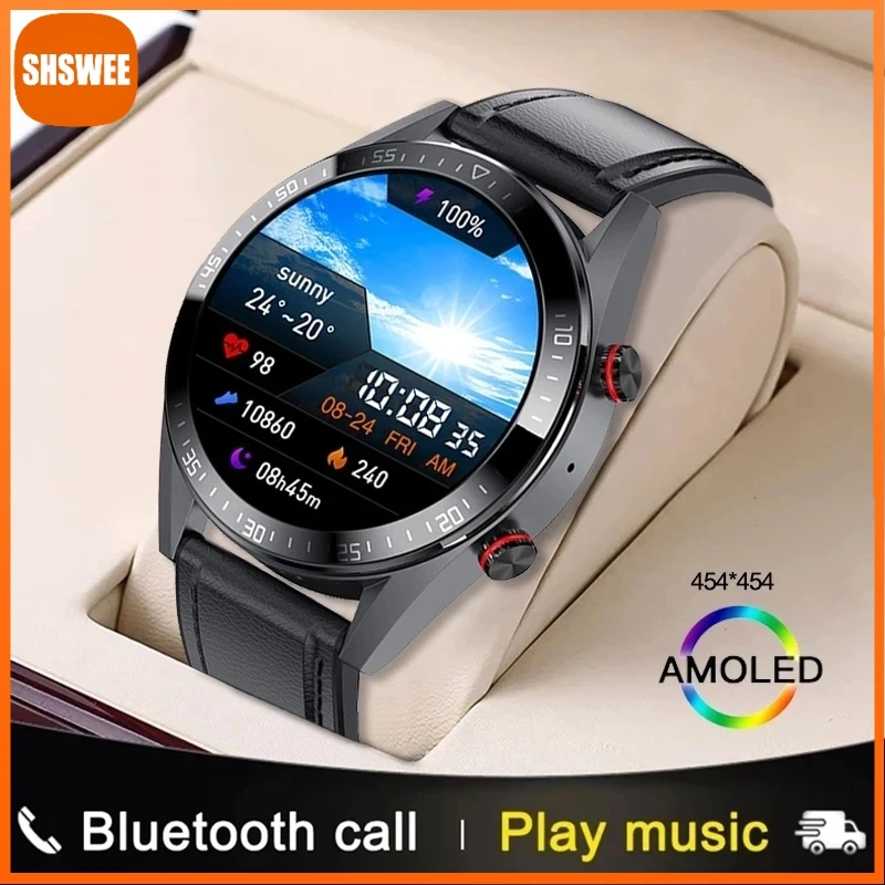 

For Xiaomi Huawei Smart Watch Men Always Display The Time Bluetooth Call Local Music Smartwatch For Men Android TWS Earphones