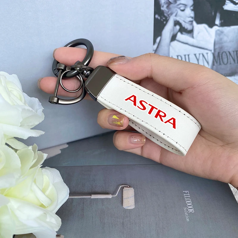 

For Opel ASTRA h k g j Top Layer Cowhide KeyChain Car Accessories Custom Logo For ASTRA Opel