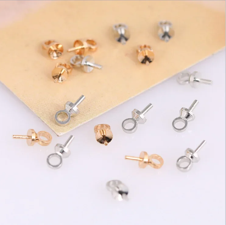 Экологически чистая медная золотая серебряная подвеска с жемчугом застежка