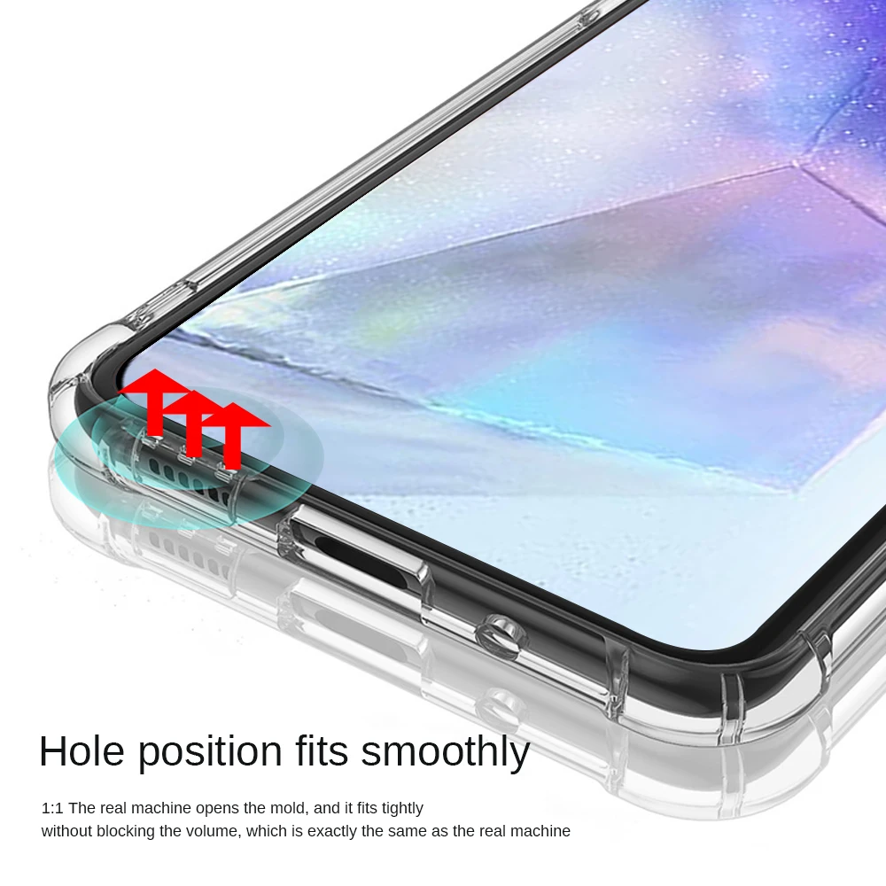 Чехол для Samsung Galaxy S24 FE 5G кристально прозрачный мягкий ударопрочный чехол из ТПУ