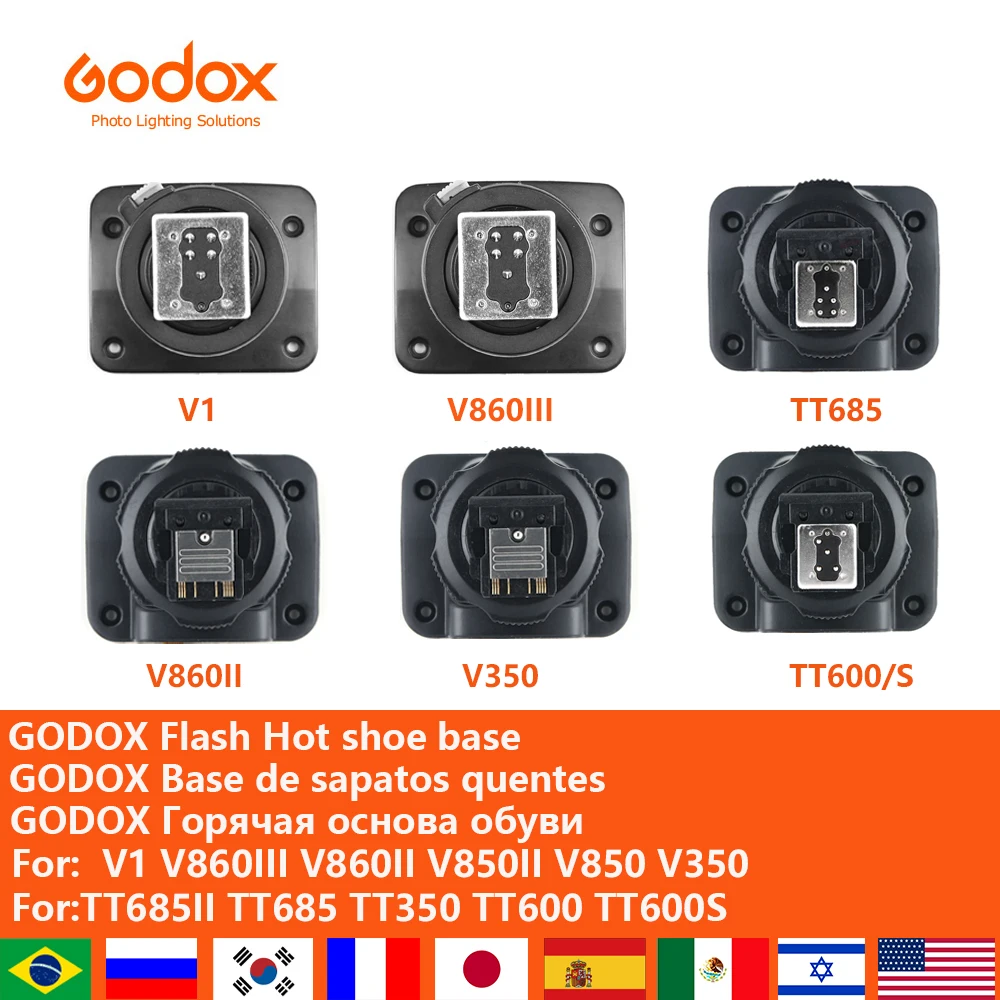 Godox TT600S V860III Flash Hot Shoe Replace Accessories compatible Speedlite V1 V860II V850III V350S TT685 TT685II TT350 TT600S