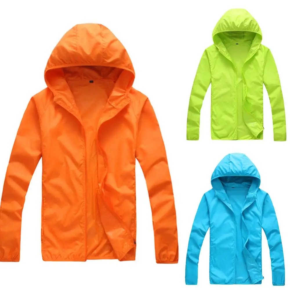 

Summer Hooded Long Sleeve Women Men Jackets UV Protection Windproof Sun Protection Coat Fishing Jacket Windbreaker