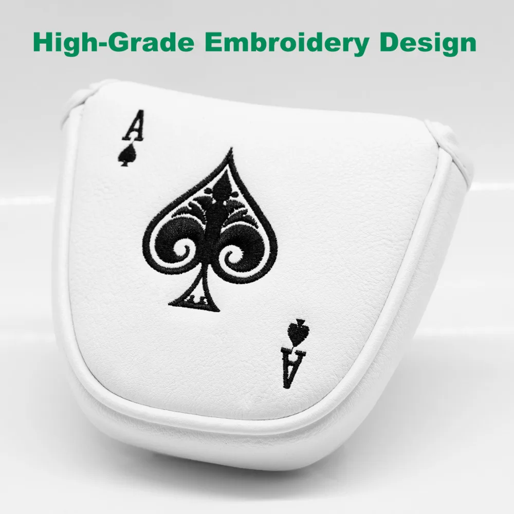 

Golf Putter Covers,Putter Covers Golf Club Head Covers Putter Headcover for Mallet, Synthetic Leather Golf Putter Head Covers wi