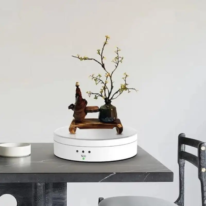 High Power Electric Rotating Mirror Jewelry Display Stand Base Jewelry Organizer Turntable Jewellery Packaging Display Jewelry