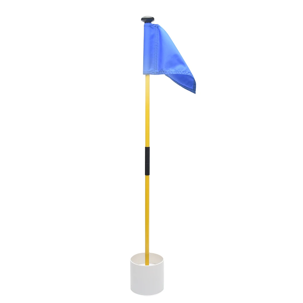 

Stick Outdoor Sports Nylon Backyard Gift Detachable Portable Easy Install Training Aids Hole Cup Golf Flag Putting Green