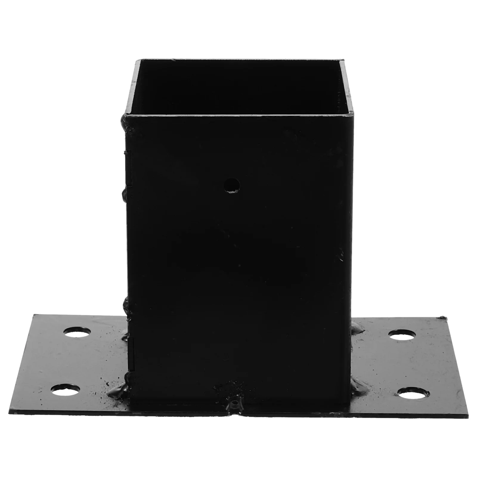 

Metal Deck Post Base Mailbox Posts Cover Bedrail Bracket Anchor Iron Fence Support Kickstand